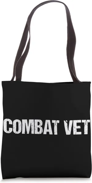 Combat Vet Simple Title Tote Bag