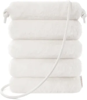 Comfyable Small Crossbody Bag for Women – Faux Fur Fluffy Quilted Cell Phone Purse with Strap, Mini Plush Furry Puffer Pouch