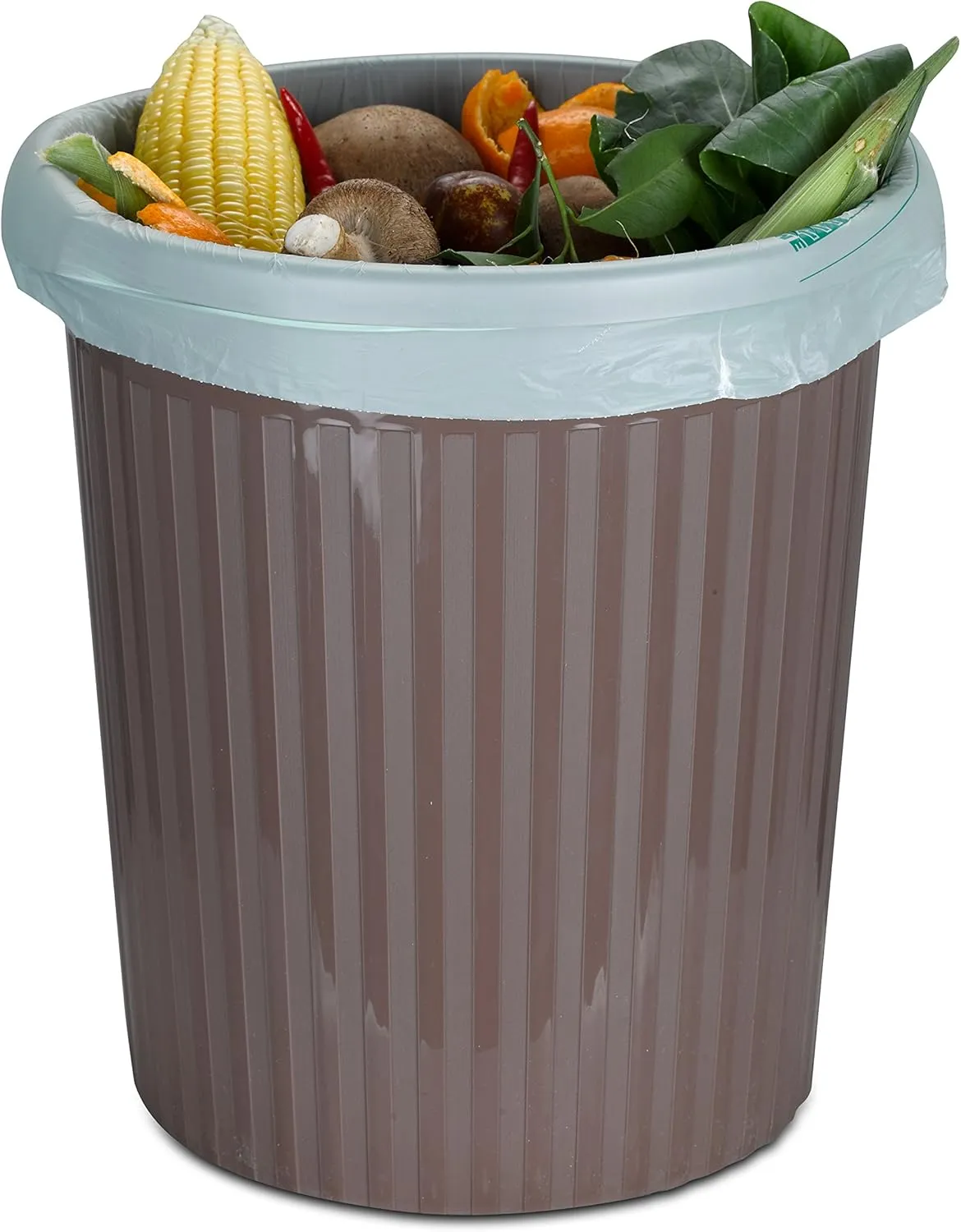 Compostable Trash Bags, Extra Thick, Compost Kitchen Bin Bags, Food Scraps Yard Waste Bags, ASTM D6400 BPI and TÜV AUSTRIA Certified (6 Gallon, Pack of 30)