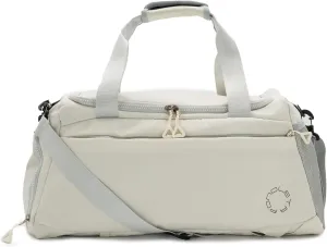 Convertible Gym, Sports & Travel Duffle Bag with Shoe Compartment and Wet Pocket - Overnight & Carry On Weekender Bag (White)