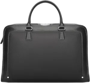 Convertible Leather Tote to Messenger Bag Mens Work Satchel 15 Inch Waterproof with Detachable Strap 15.6 Vintage