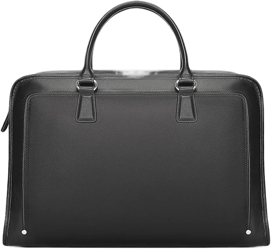Convertible Leather Tote to Messenger Bag Mens Work Satchel 15 Inch Waterproof with Detachable Strap 15.6 Vintage