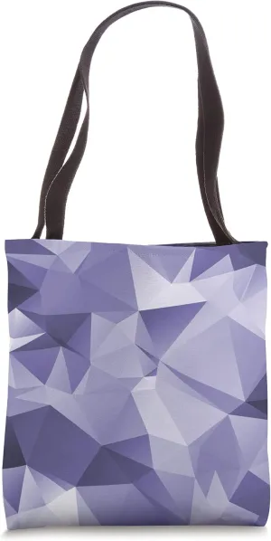 Cool Modern Violet Purple Geometric Polygon Pattern Tote Bag