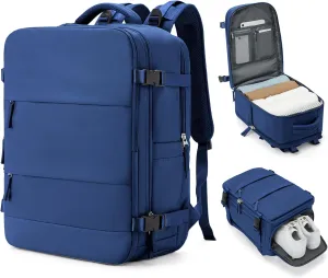 coowoz Travel Backpack Carry On for Women Man Gym Backpack with Laptop Compartment Mochila de Viaje Teacher Personal Item Backpack Airplane Accessories Must Haves Royal Blue Small