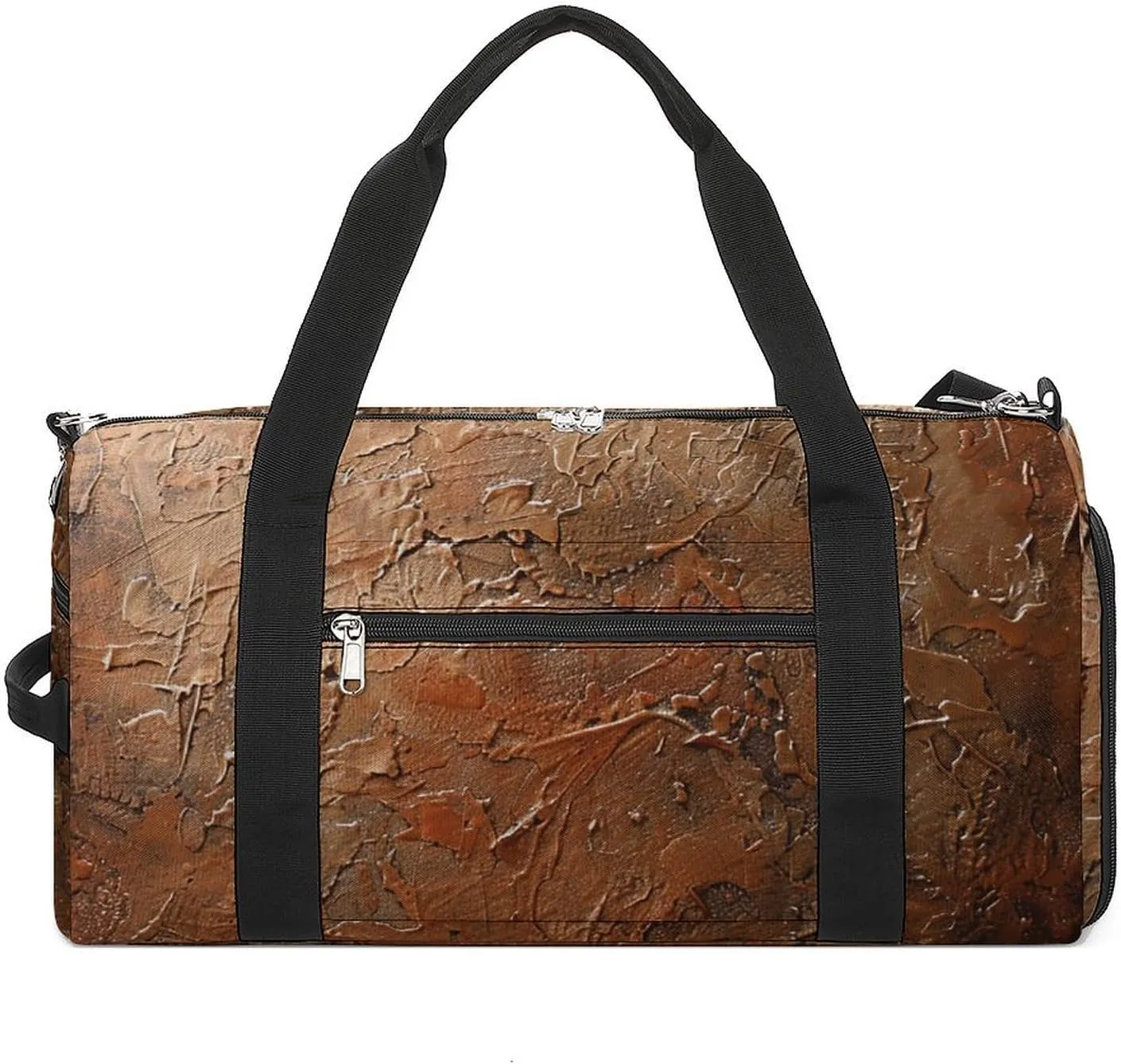 Copper And Gold Pattern Gym Bag for Men Women Water Resistant Duffle Bag Travel Lightweight Bag for Travel Sports