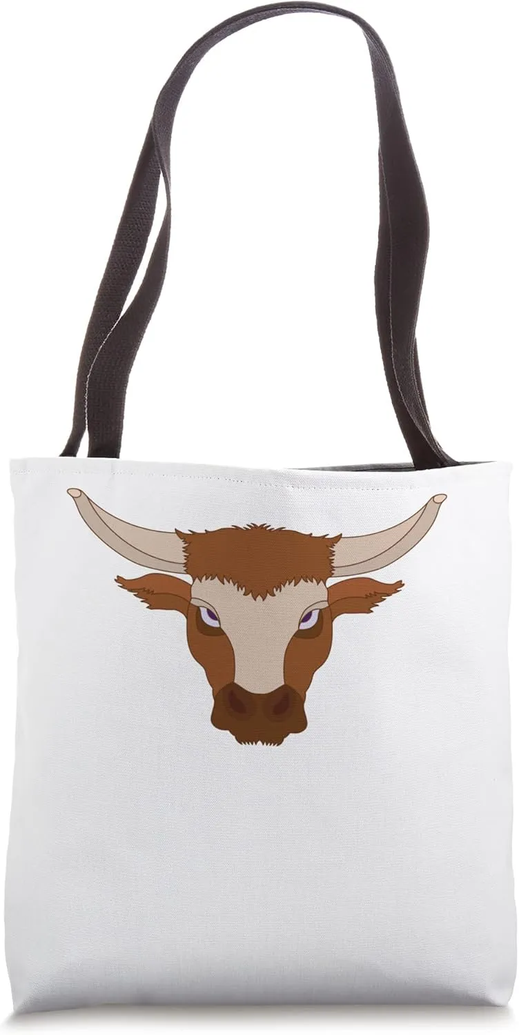 Cow farmer bull face beef figure bovine cattle farm yard Tote Bag