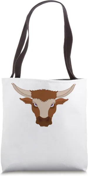 Cow farmer bull face beef figure bovine cattle farm yard Tote Bag