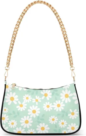 Cross Body Bag Geometric Pattern with Hearts Tote Bag Chain Bag Shoulder Bag Handbag Purse for Women