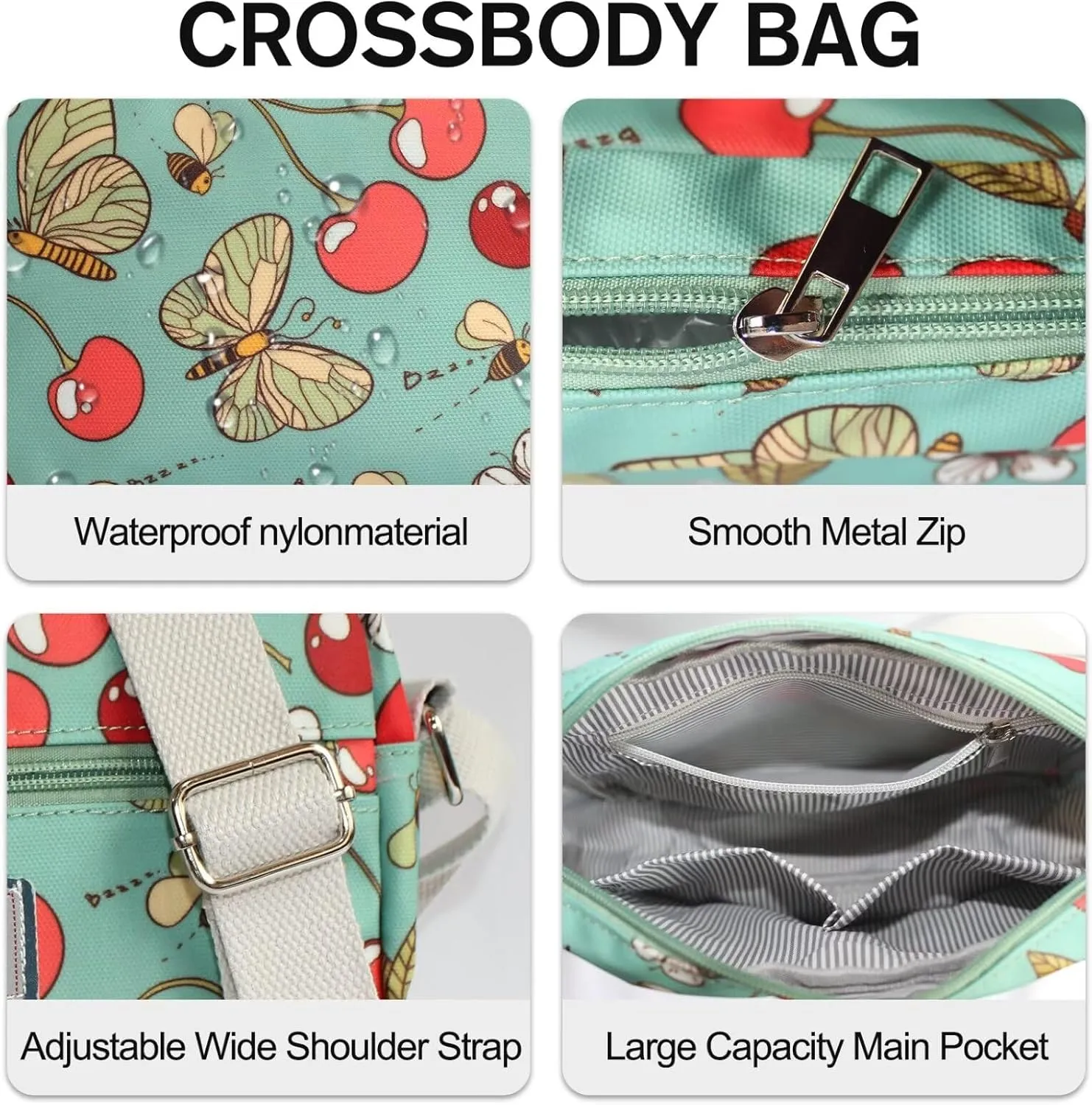 Cross body Bags for Women Lightweight Mini Crossbody Bags Everyday Bag Small Purses Travel Shoulder Bag Ladies Handbags