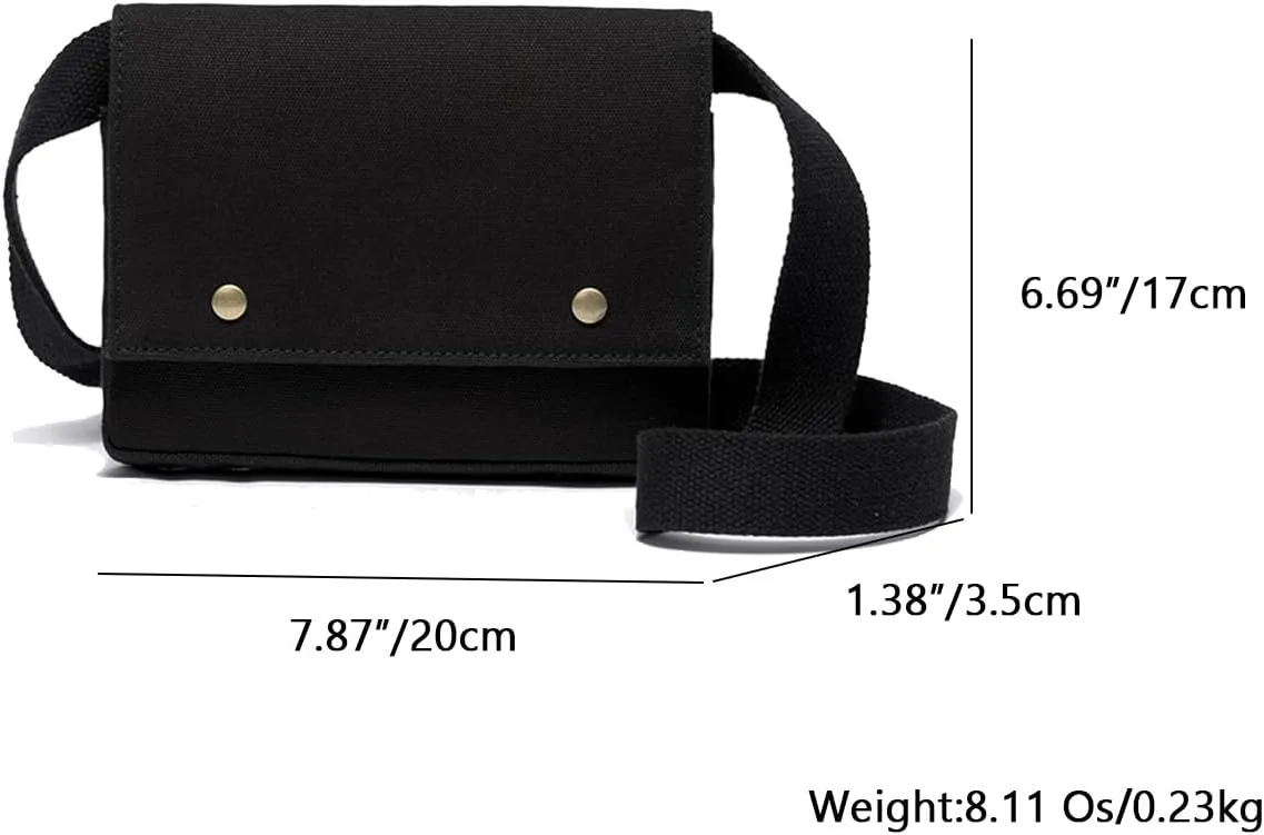 Crossbody Bag Adjustable Shoulder Straps Small Square Packets Magnetic Closure Carry in Comfort