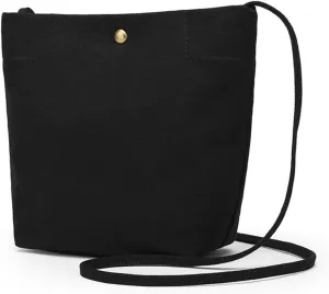 Crossbody Bag for Women Simple and Stylish Bucket Crossbody Bag Solid Color and Magnetic Closure Design
