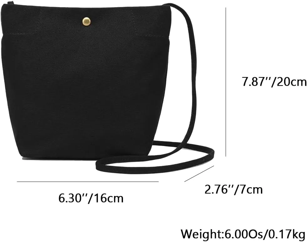 Crossbody Bag for Women Simple and Stylish Bucket Crossbody Bag Solid Color and Magnetic Closure Design