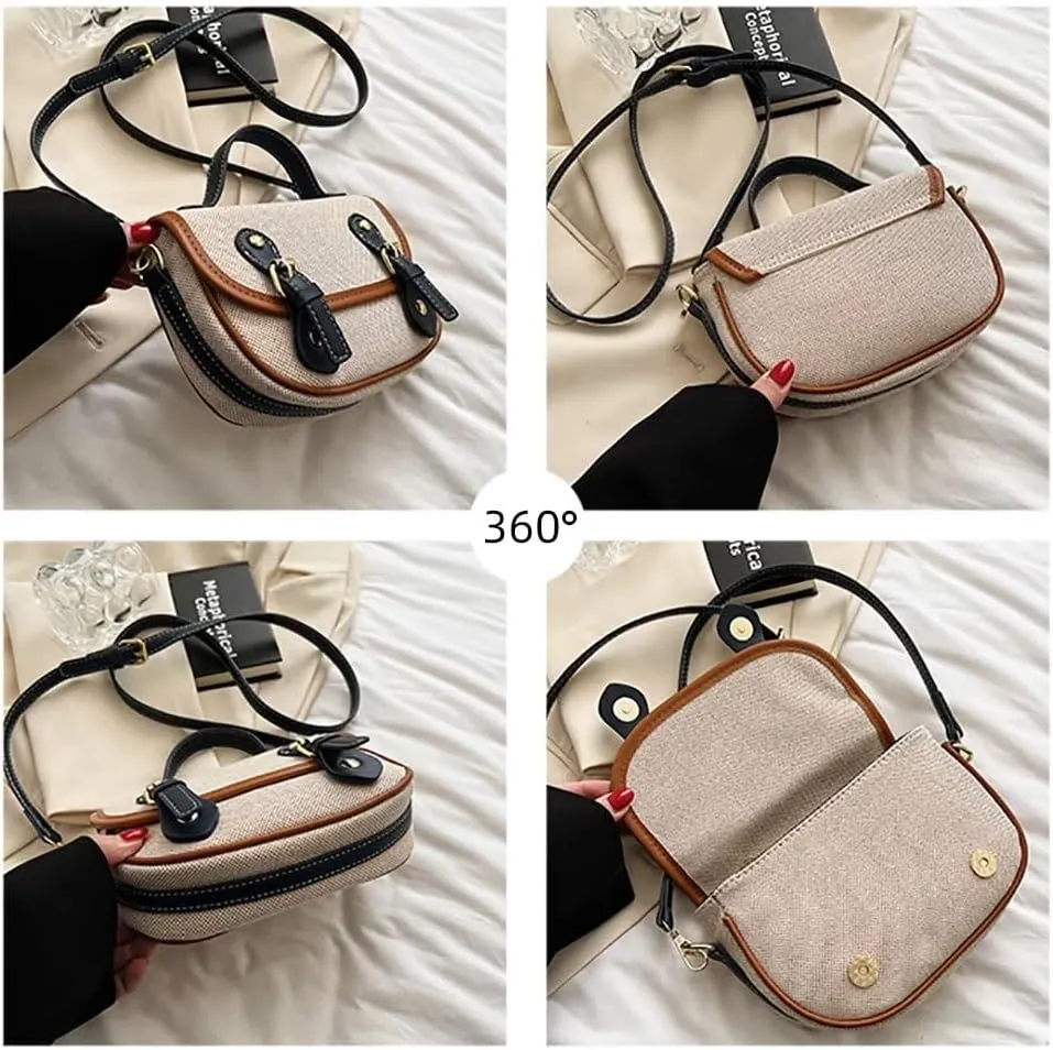 Crossbody Bag for Women Small Saddle Bag Designer Top Handle Satchel Purse Shoulder Purses and Handbags Travel Purse