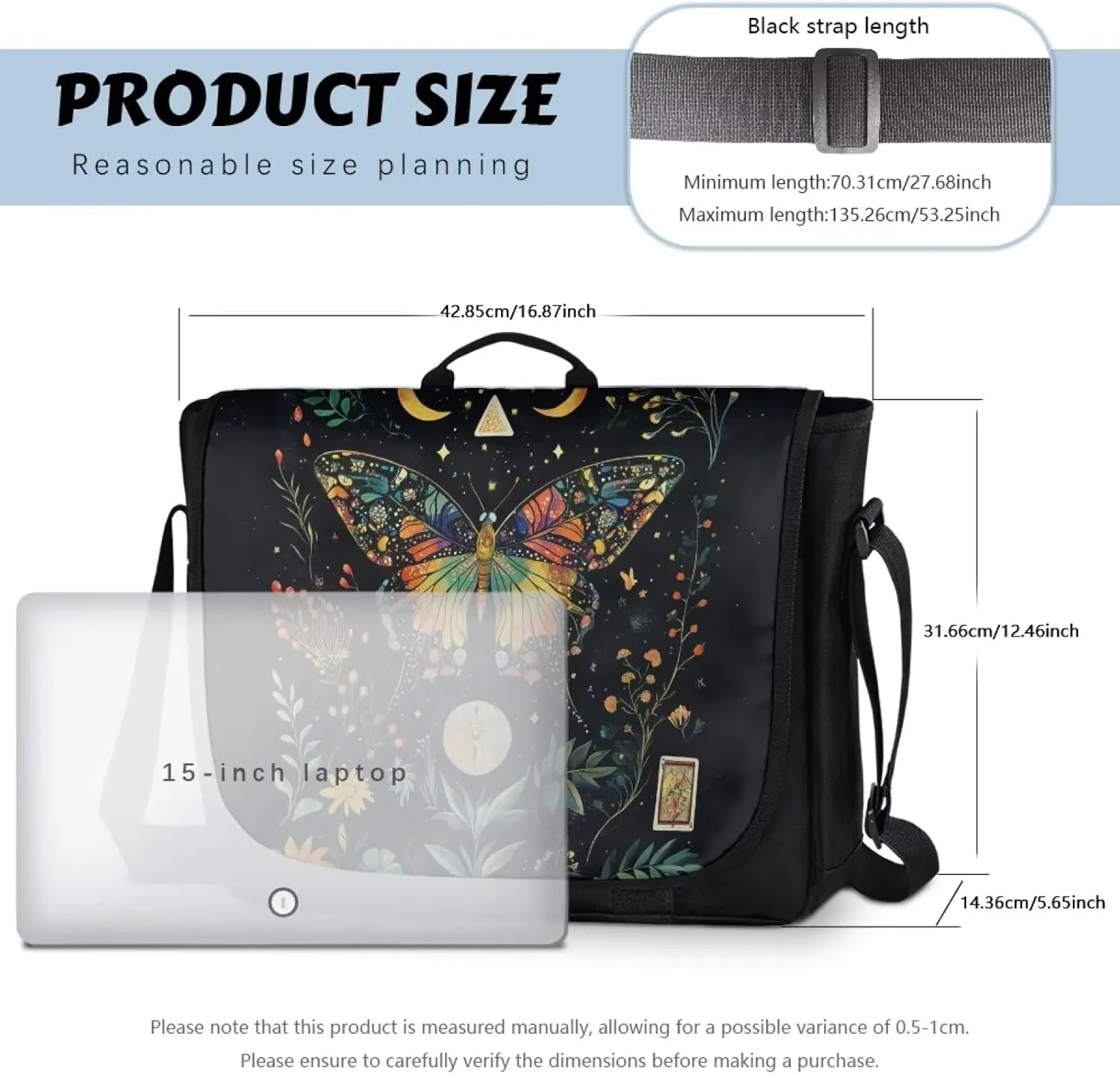 Crossbody bags for Women Large with Black Strap Length for Daily Use