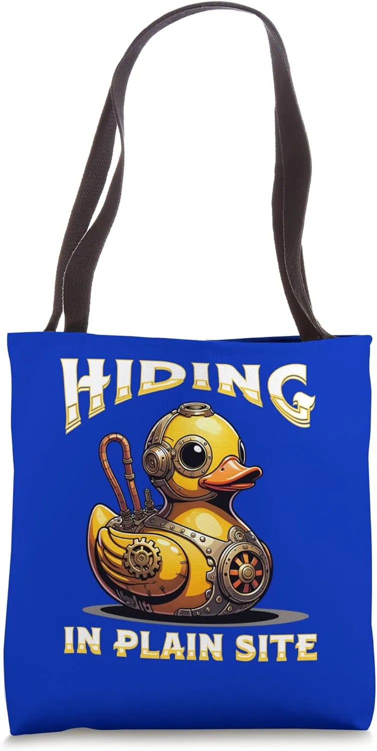 Cruise Ducks Hiding In Plain Site Steampunk Huntin Hidin Fun Tote Bag