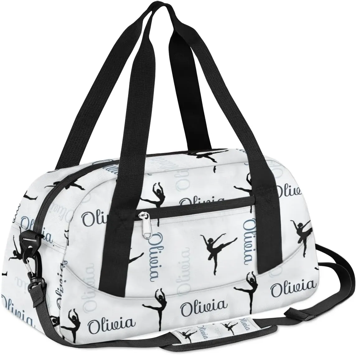 Custom Dance Bag Kids Duffel Overnight Cheerleader Bag for Girls Boys Personalized Cheer Bag Travel Duffel Bag Customized Gym Bag Kids Gifts -Colorful Names Dance