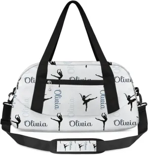 Custom Dance Bag Kids Duffel Overnight Cheerleader Bag for Girls Boys Personalized Cheer Bag Travel Duffel Bag Customized Gym Bag Kids Gifts -Colorful Names Dance