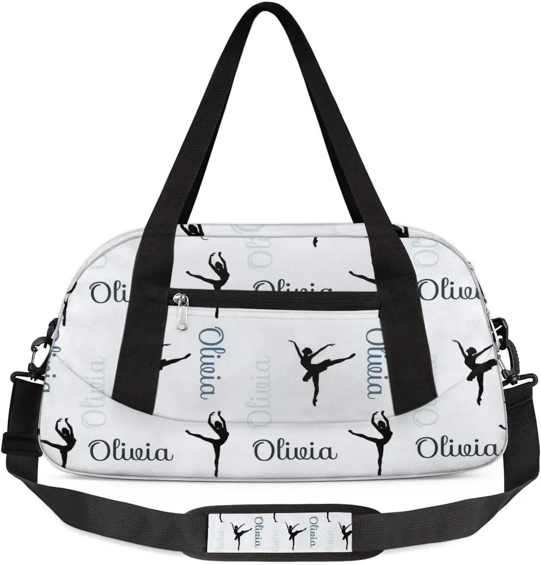Custom Dance Bag Kids Duffel Overnight Cheerleader Bag for Girls Boys Personalized Cheer Bag Travel Duffel Bag Customized Gym Bag Kids Gifts -Colorful Names Dance