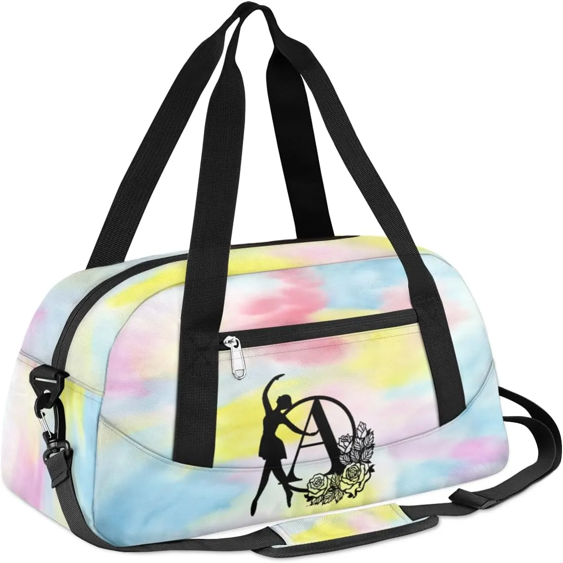 Custom Kids Dance Duffel Overnight Bag Personalized Dance Bag Travel Duffel Bag for Girls Boys Customized Kids Gifts