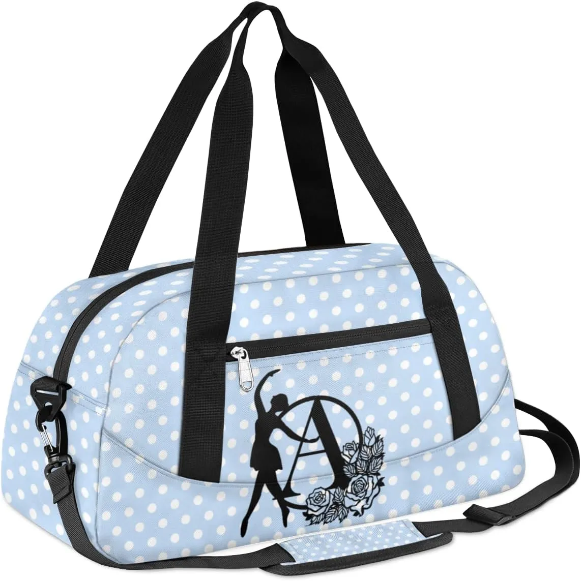 Custom Kids Dance Duffel Overnight Bag Personalized Dance Bag Travel Duffel Bag for Girls Boys Customized Kids Gifts
