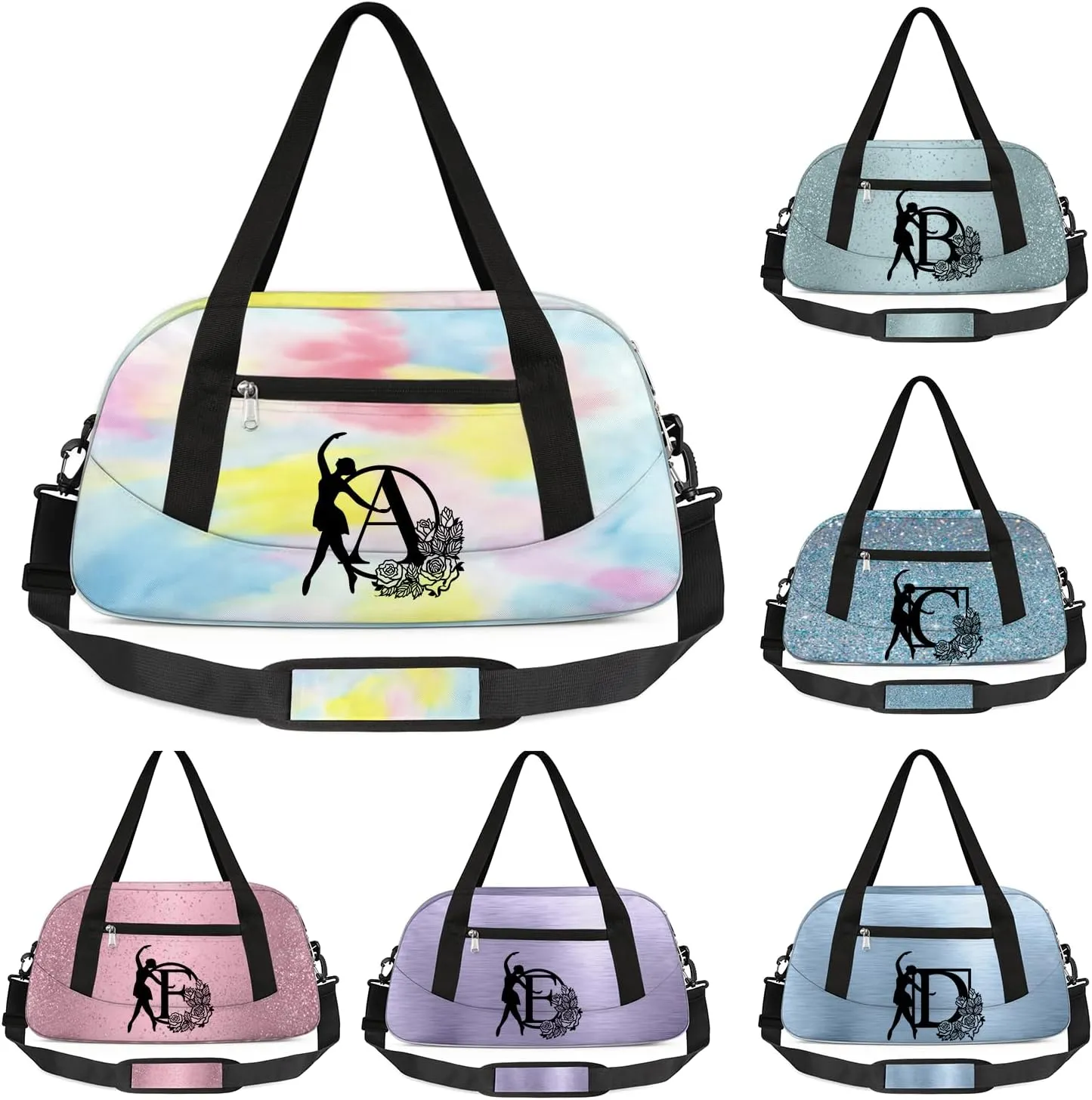 Custom Kids Dance Duffel Overnight Bag Personalized Dance Bag Travel Duffel Bag for Girls Boys Customized Kids Gifts