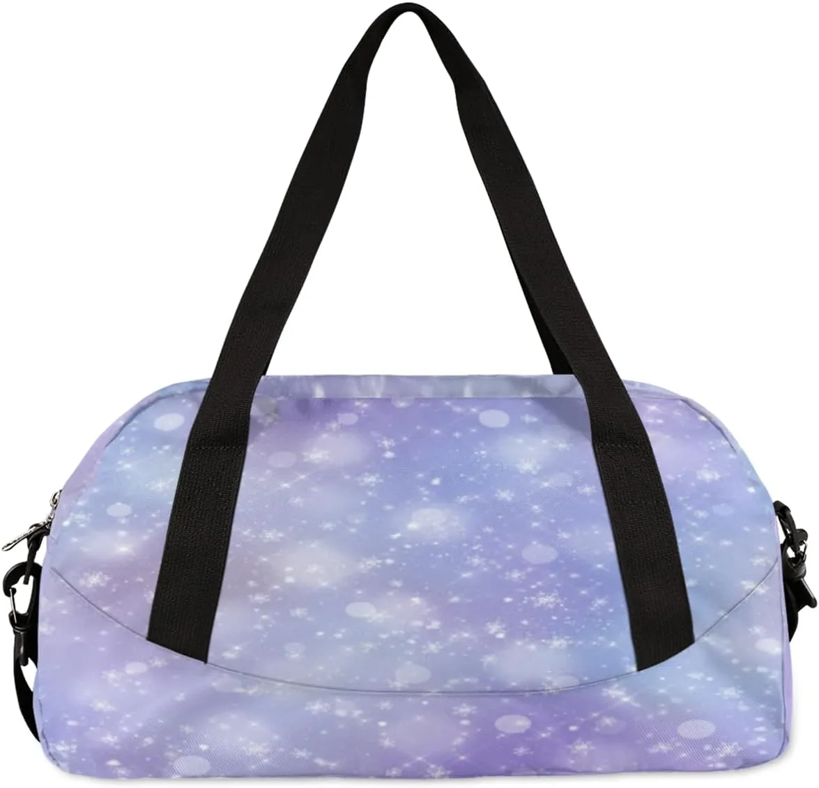 Custom Kids Duffel Overnight Bag Personalized Dance Bag Travel Duffel Bag for Girls Boys Customized Kids Gifts- Gymnast in Purple