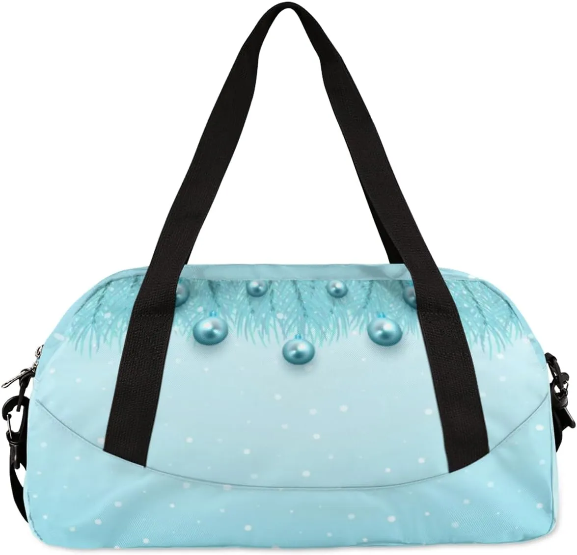 Custom Kids Duffel Overnight Bag Personalized Dance Bag Travel Duffel Bag for Girls Boys Customized Kids Gifts- Lovely Pearl Blue Dance