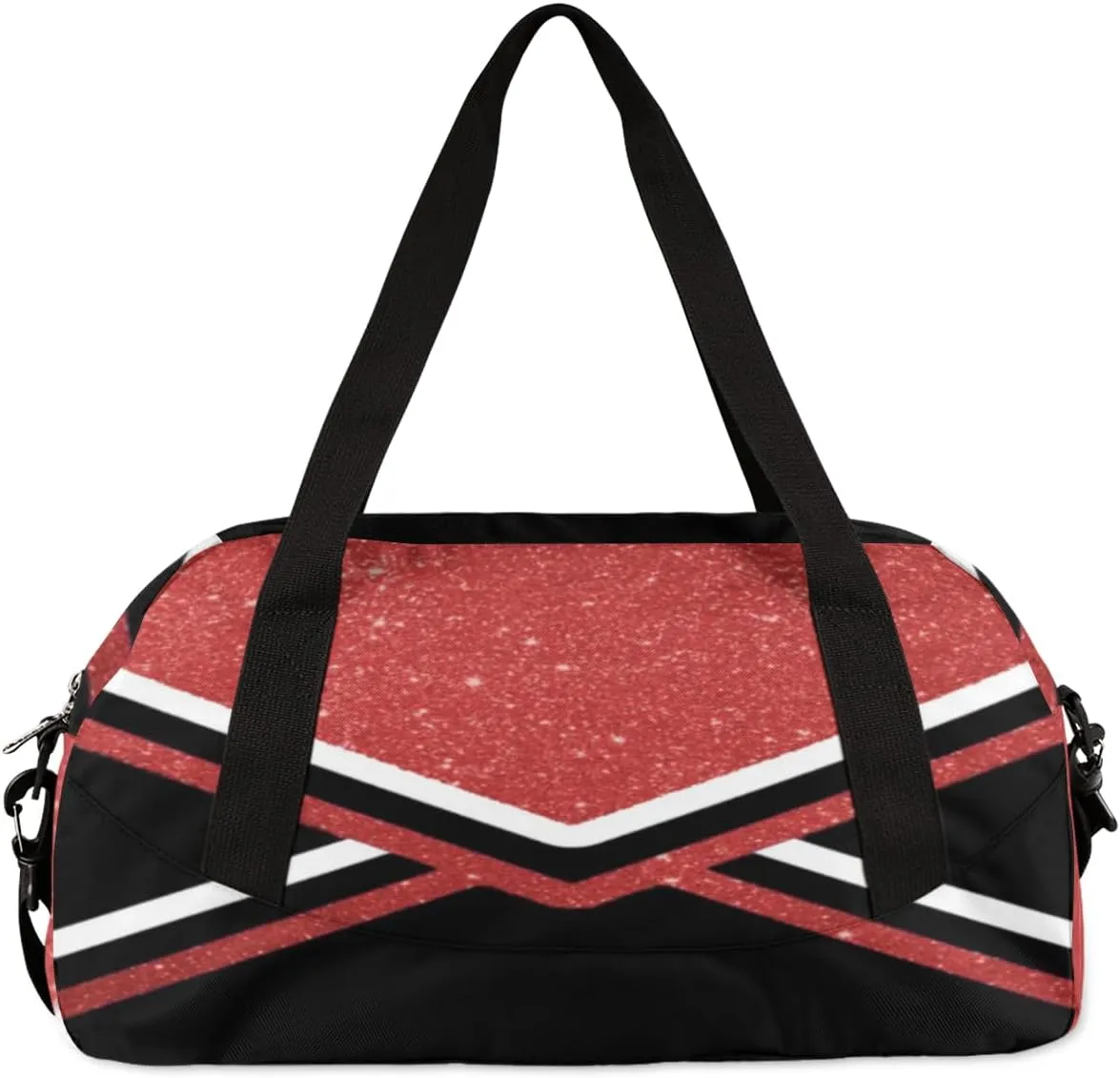 Custom Kids Duffel Overnight Bag Personalized Dance Bag Travel Duffel Bag for Girls Boys Customized Kids Gifts- Red Cheerleader