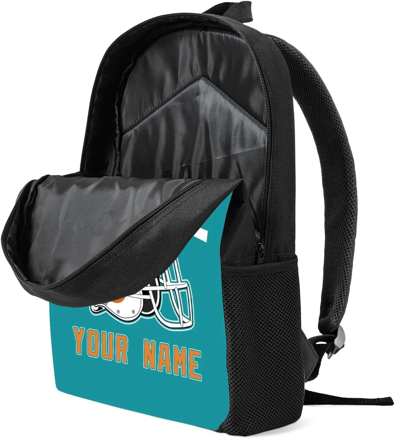 Custom Miami Backpack Laptop Gifts Bag Personalized Name Number Teen Book Bag Boy Girl Men Women Shoulder Bag
