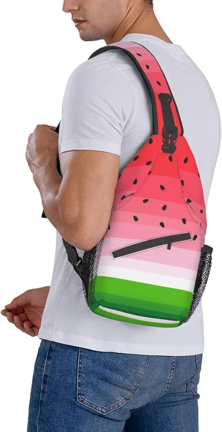 Custom Printed Sling Bag for Women Men Crossbody Shoulder Backpack Chest Bags Gym Travel Hiking Casual Daypack