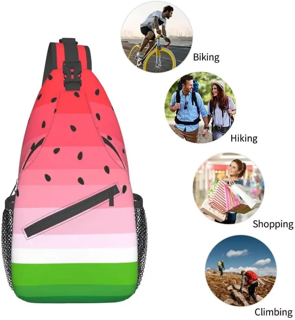Custom Printed Sling Bag for Women Men Crossbody Shoulder Backpack Chest Bags Gym Travel Hiking Casual Daypack