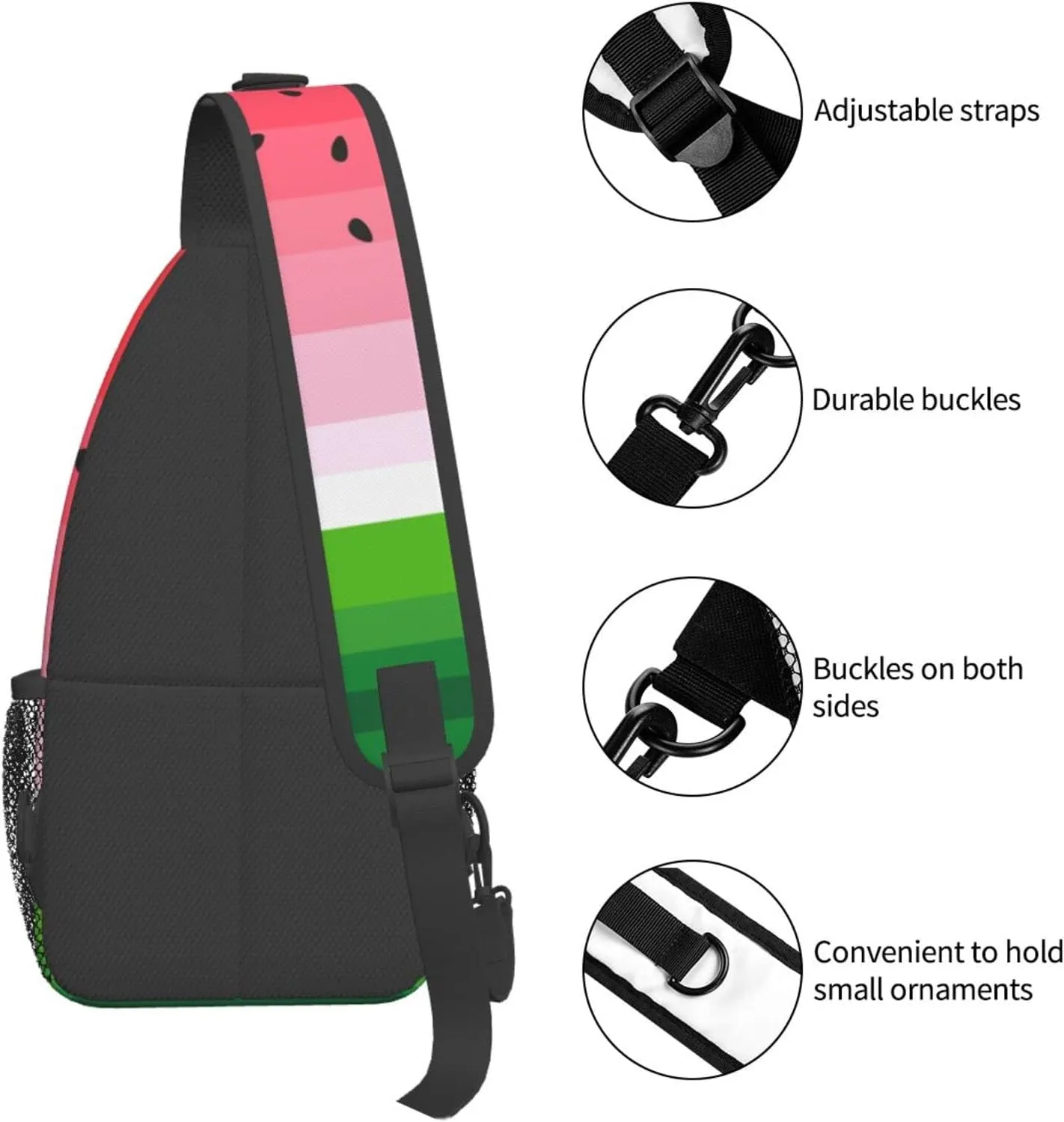 Custom Printed Sling Bag for Women Men Crossbody Shoulder Backpack Chest Bags Gym Travel Hiking Casual Daypack