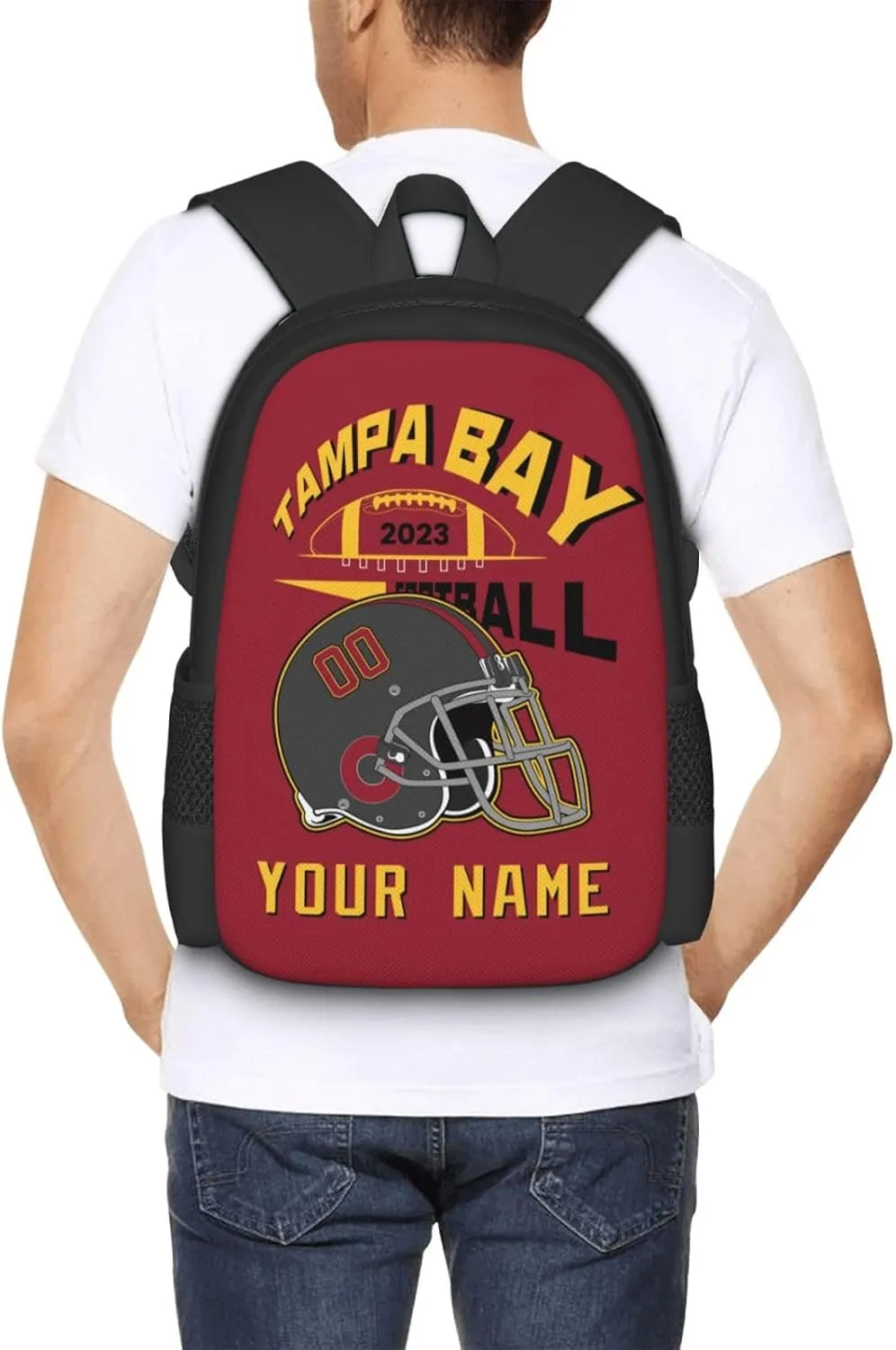 Custom Seattle Backpack Laptop Gifts Bag Personalized Name Number Teen Book Bag Boy Girl Men Women Shoulder Bag