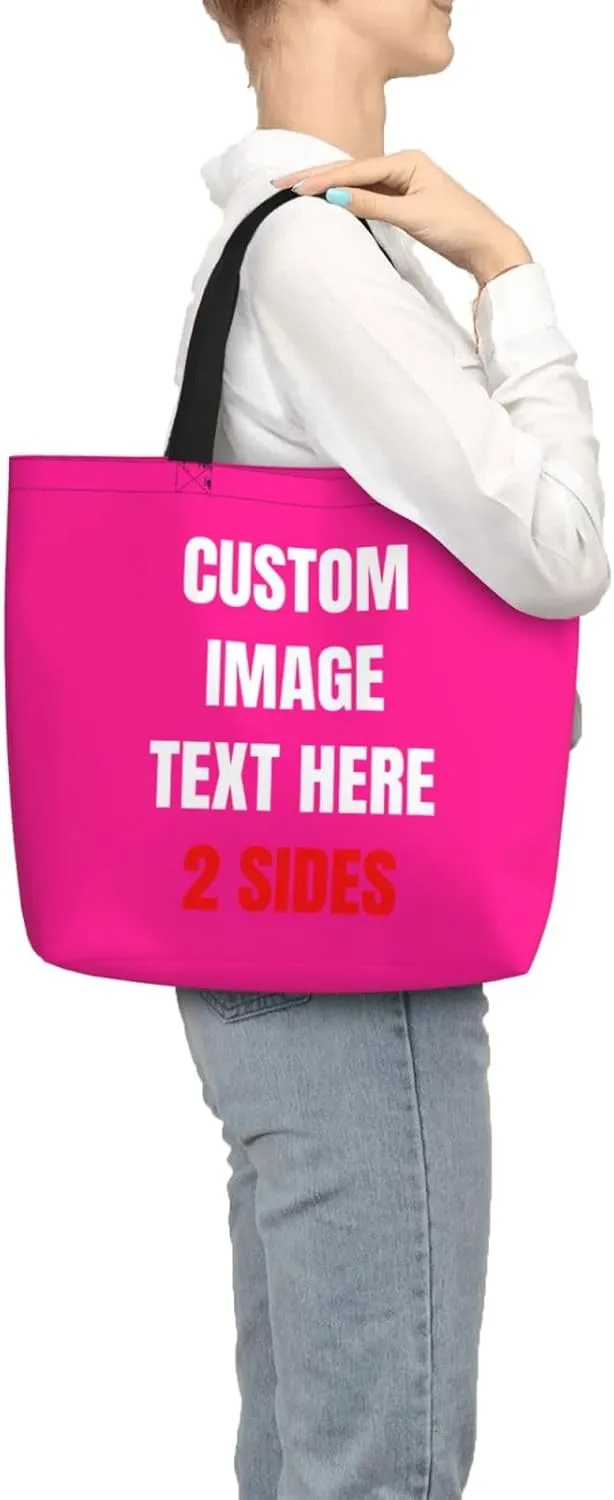 Custom Tote Bags Custom Bag With Logo Personalized Bags Shopping Bags Reusable Grocery Bags Bulk For Women Teachers Gifts