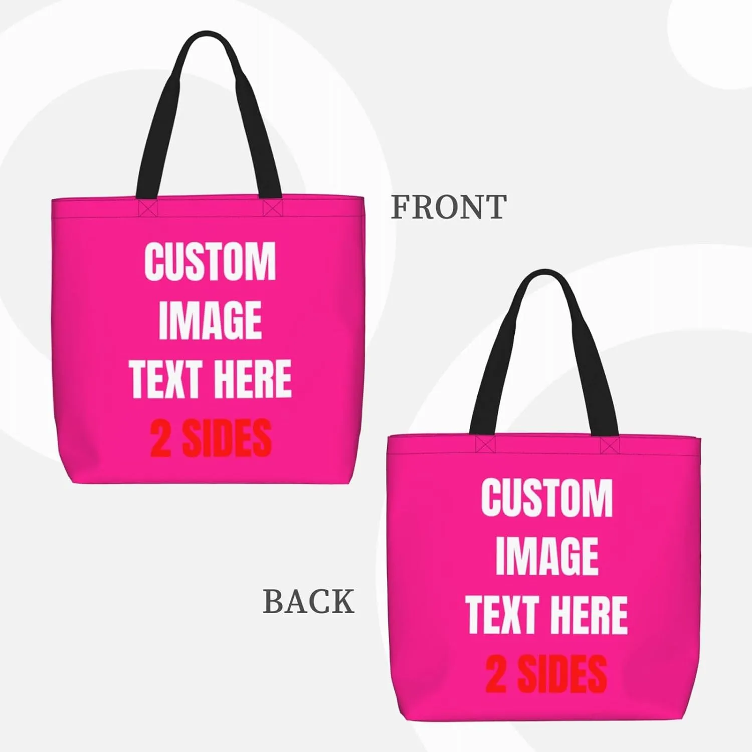 Custom Tote Bags Custom Bag With Logo Personalized Bags Shopping Bags Reusable Grocery Bags Bulk For Women Teachers Gifts