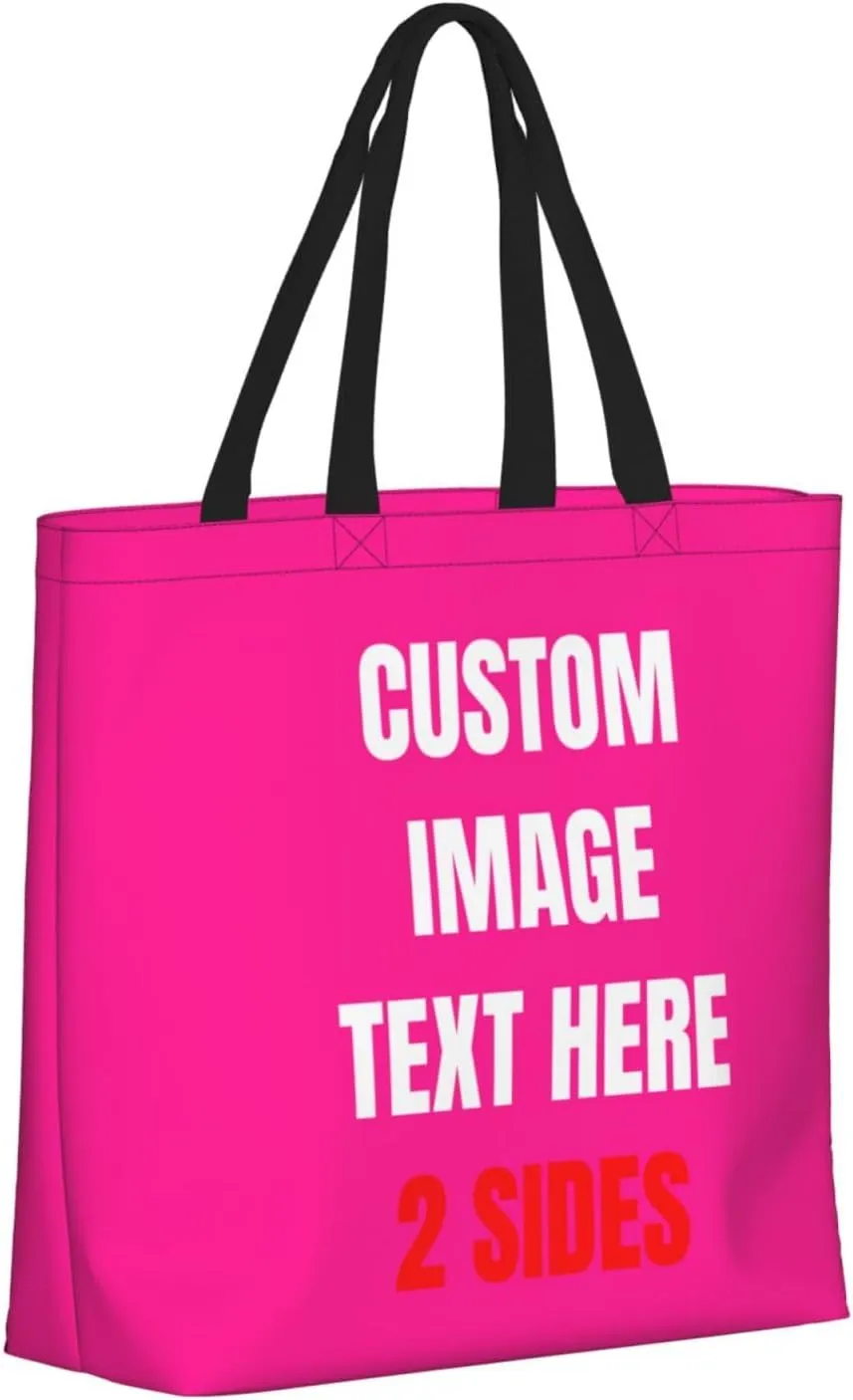 Custom Tote Bags Custom Bag With Logo Personalized Bags Shopping Bags Reusable Grocery Bags Bulk For Women Teachers Gifts