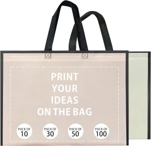 Customized Tote Bag - Custom Shopping Bags with Logo & Reusable Grocery Bags Bulk-Print On Both Sides