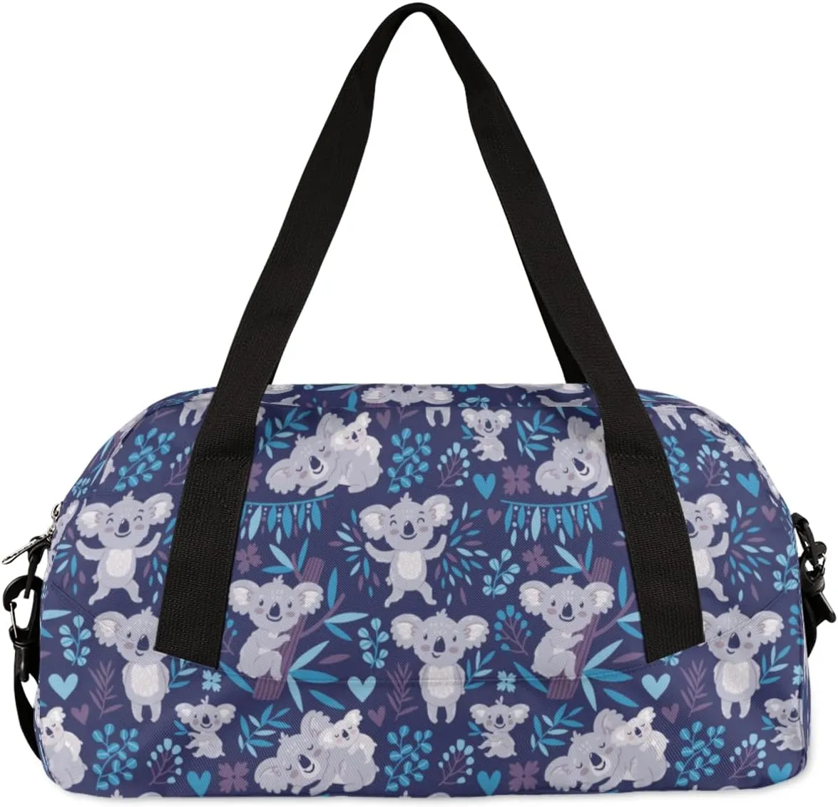 Cute Koala Animal Kids Duffle Bag Girls Dance Bag Lightweight Water Resistant Foldable Sports Gym Bag Weekender Overnight Sleepover Carry On Travel Bag for Boys Girls