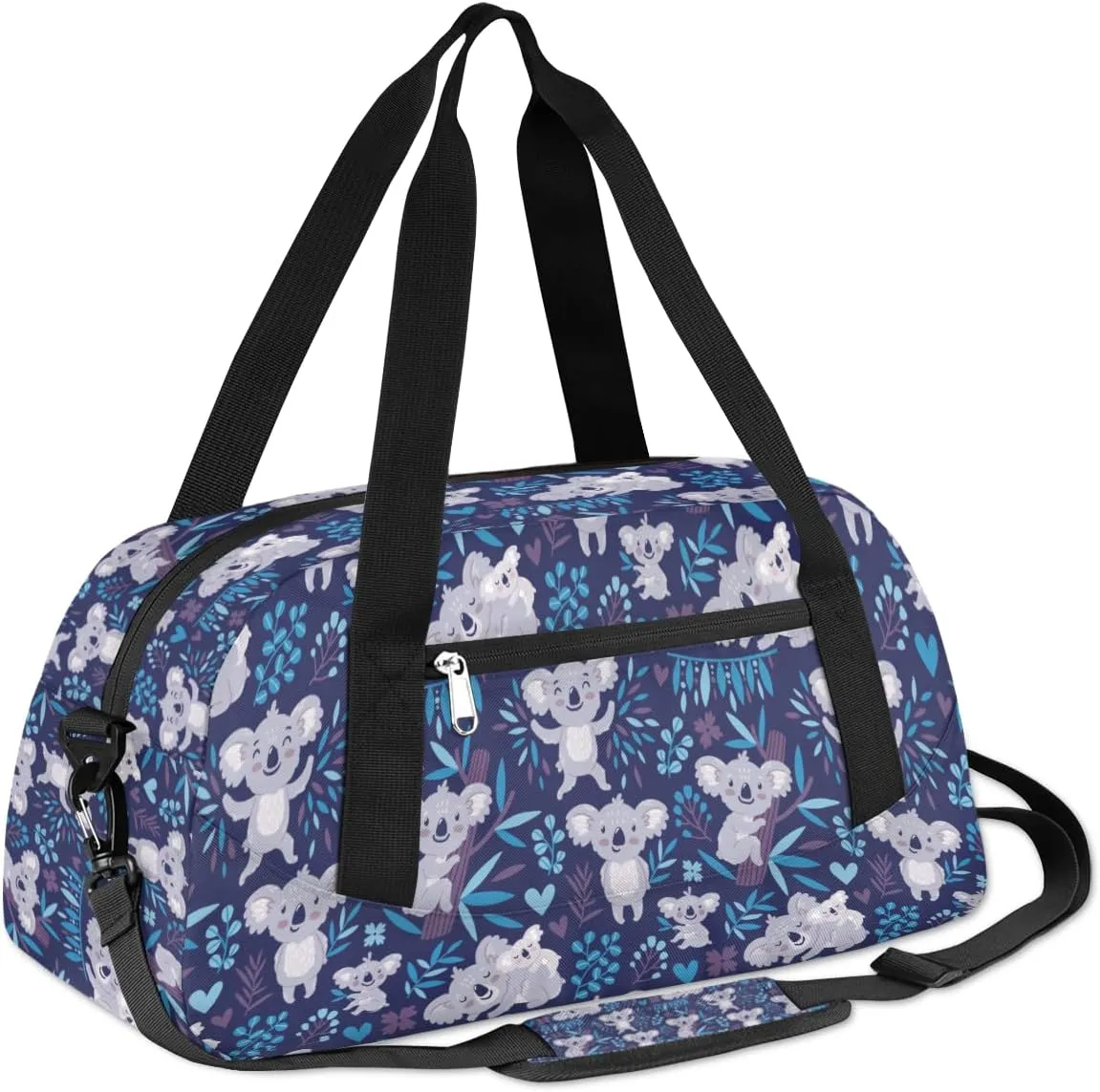 Cute Koala Animal Kids Duffle Bag Girls Dance Bag Lightweight Water Resistant Foldable Sports Gym Bag Weekender Overnight Sleepover Carry On Travel Bag for Boys Girls