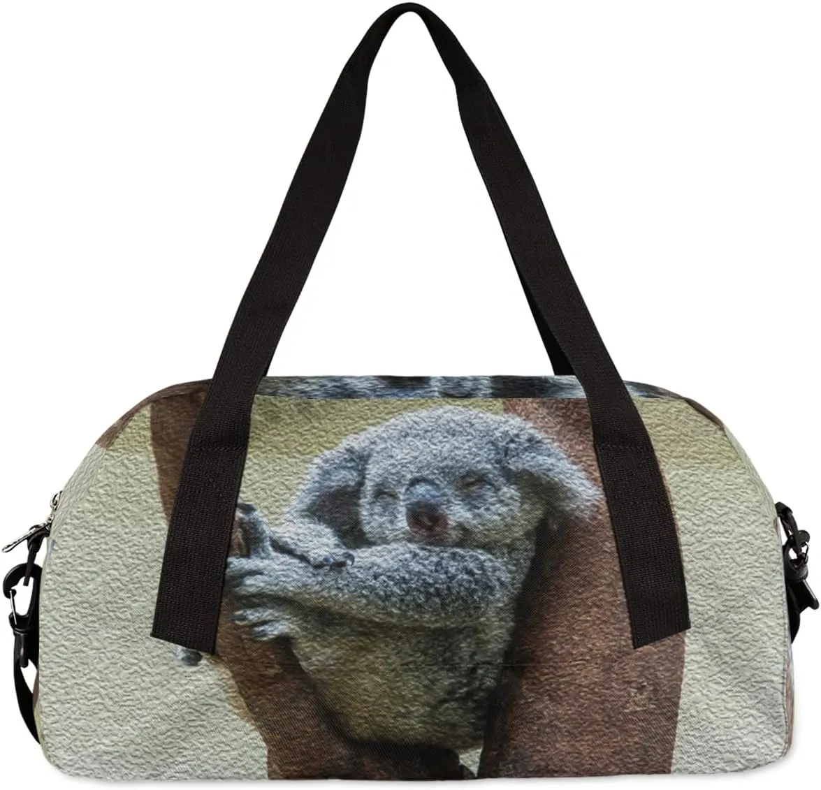Cute Koala On Tree Kids Duffel Bag for Girls Boys Teens, Koala Oil Painting Dance Bag Overnight Small Duffel Bag Carry On Weekend Sports Gym Travel Bag for School Practice Gymnastics Ballet