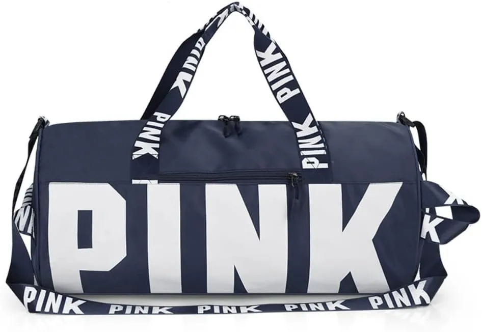Cute Pink Printing Gym Bag for Women Sports Tote Travel Bags Carry On for Weekender Travel Tennis Baseball Yoga School