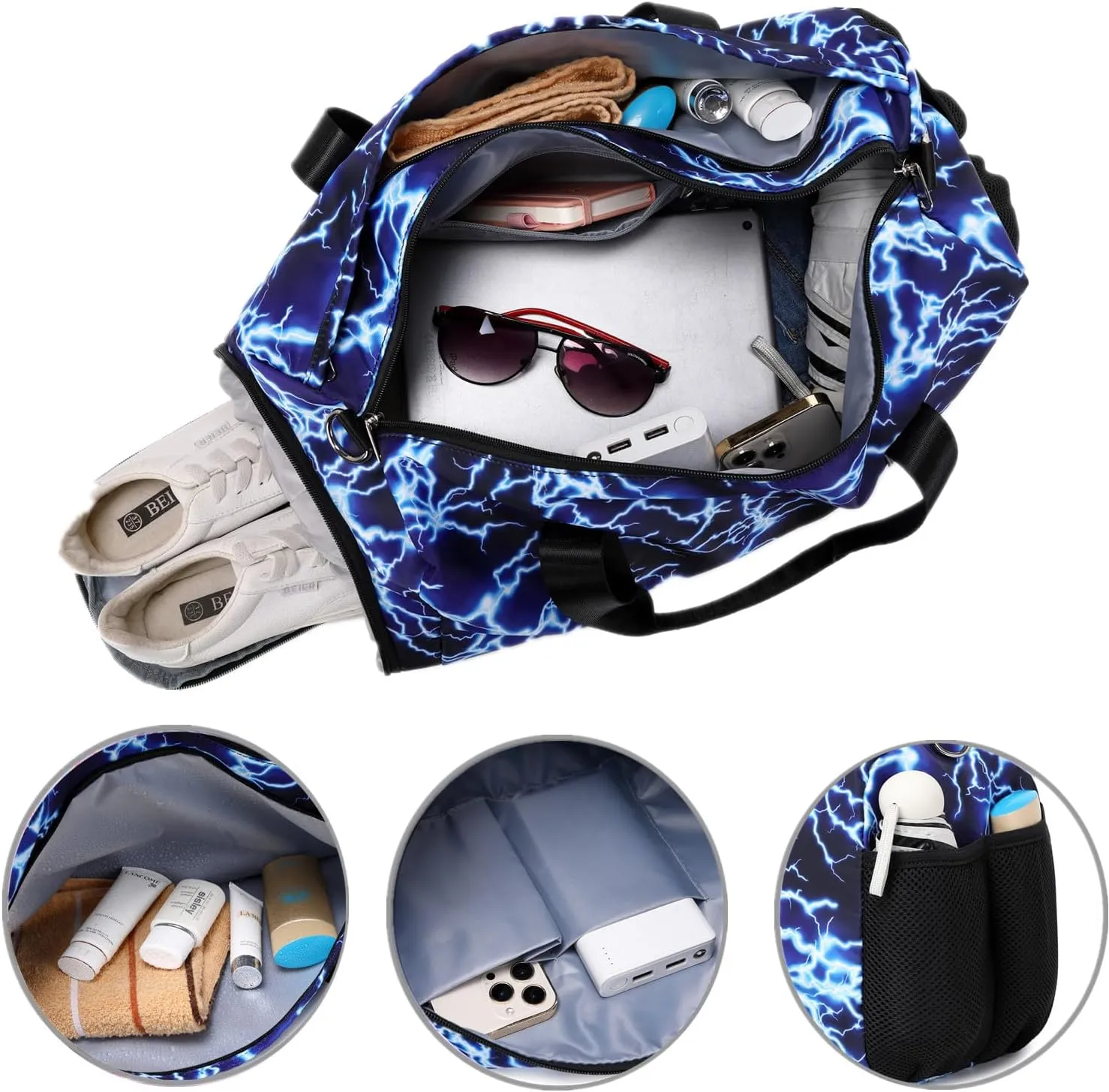 Dance Bag for Teens Boys Girls Ballet Bags Sports Gymnastic Bags Travel Sleepover Overnight Bag with Shoe Compartment and Wet Pocket