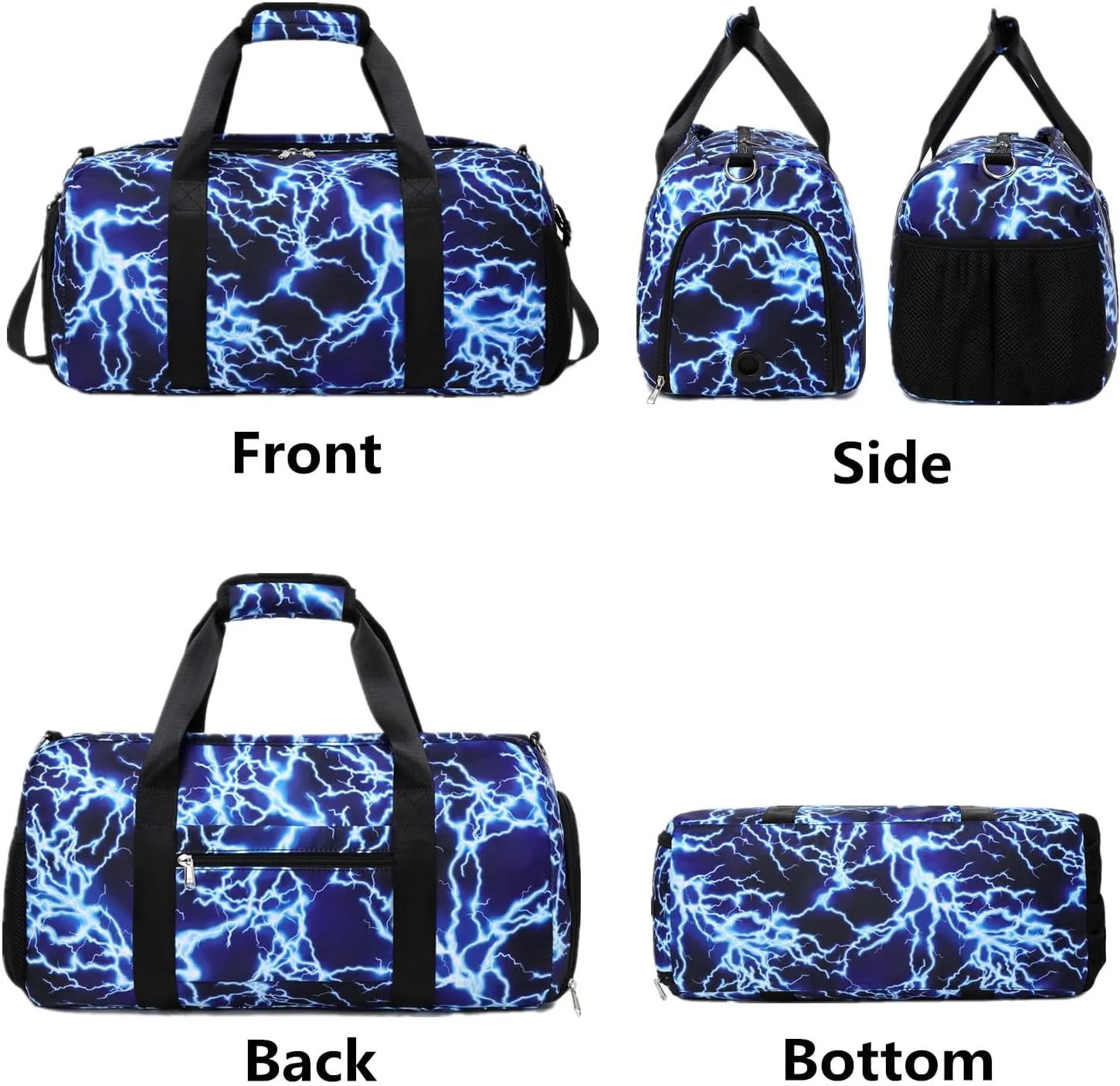 Dance Bag for Teens Boys Girls Ballet Bags Sports Gymnastic Bags Travel Sleepover Overnight Bag with Shoe Compartment and Wet Pocket