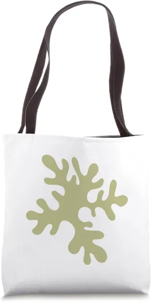 Danish Pastel Abstract Algae Flora Modern Geometric Tote Bag