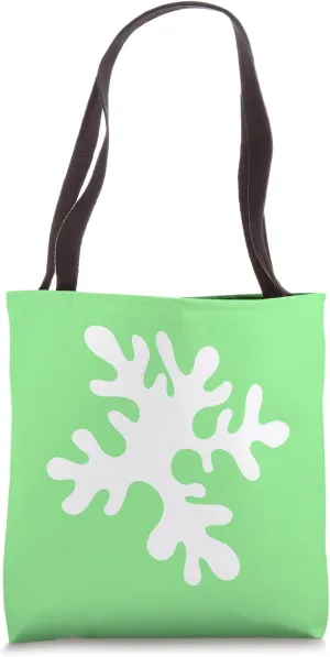 Danish Pastel Abstract Algae Modern Geometric Green Tote Bag