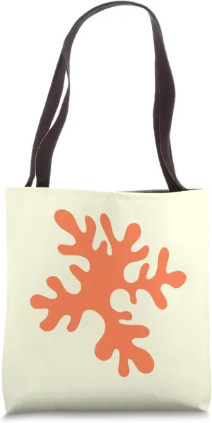 Danish Pastel Abstract Algae Modern Geometric Light Yellow Tote Bag