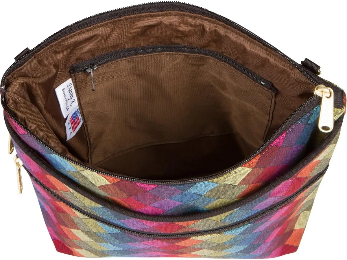 Danny K. Women's Tapestry Bag Crossbody Handbag, Maggie Purse Handmade in the USA