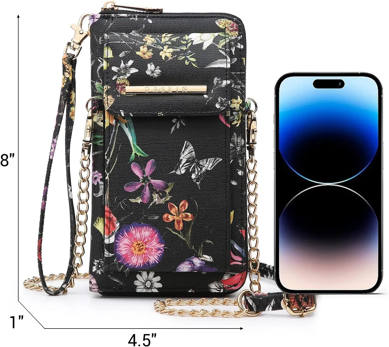 Dasein Crossbody Bag Phone Purse Handbag for Women Shoulder Bag Credit Card Wristlet Wallet with Multi Pockets