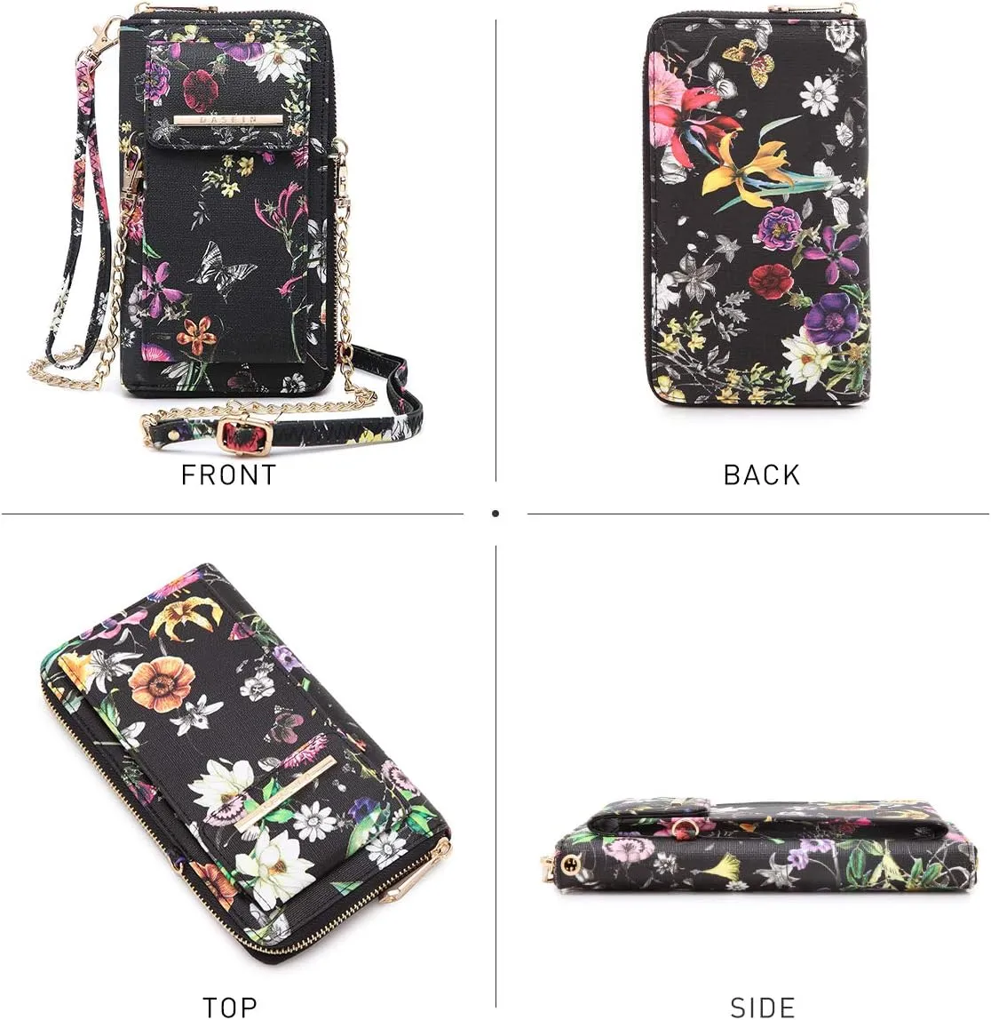 Dasein Crossbody Bag Phone Purse Handbag for Women Shoulder Bag Credit Card Wristlet Wallet with Multi Pockets