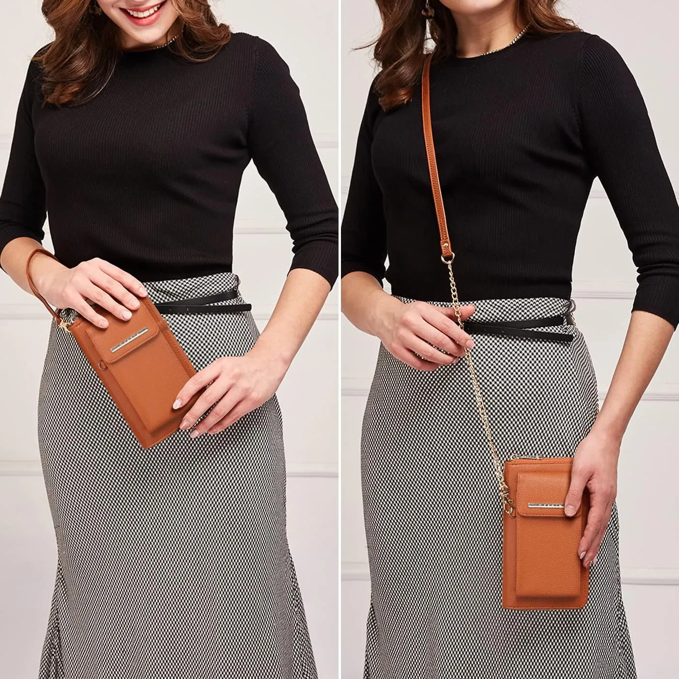 Dasein Crossbody Bag Phone Purse Handbag for Women Shoulder Bag Credit Card Wristlet Wallet with Multi Pockets
